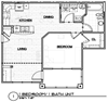 1BR/1Bath